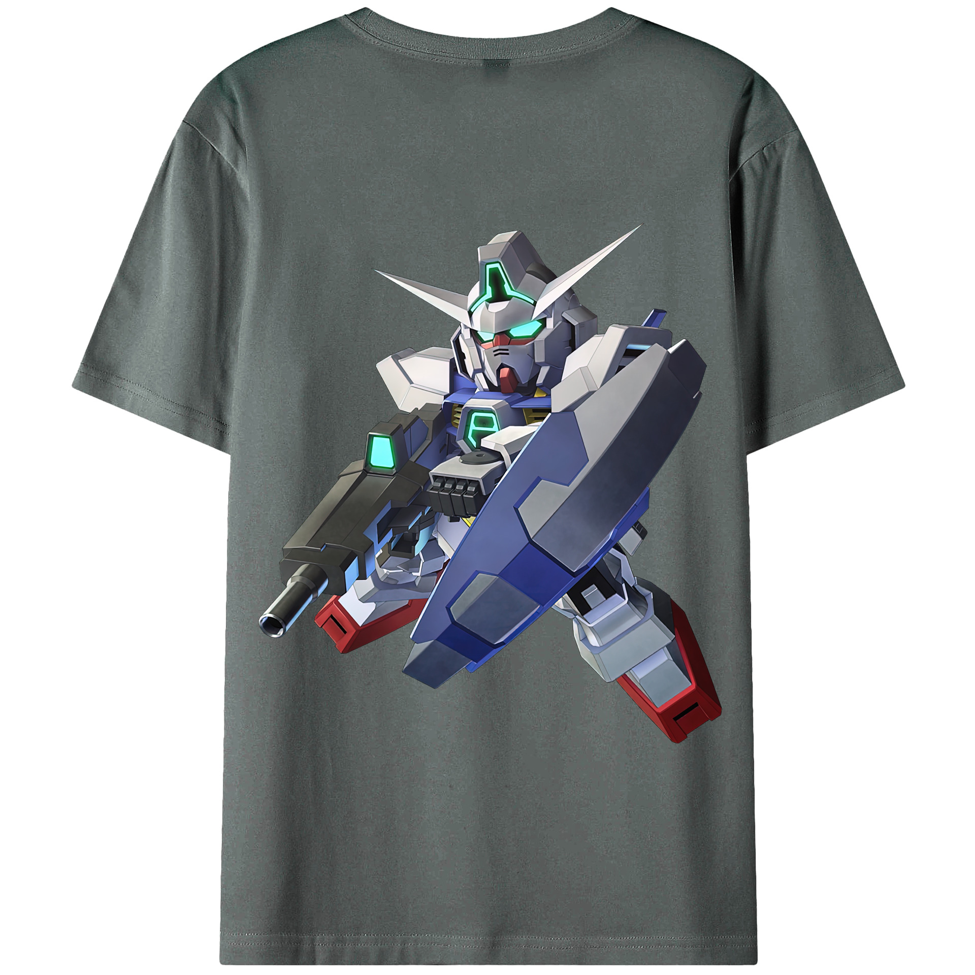 （画像用） 機動戦士ガンダム Mobile Suit Gundam 綿100％半袖Tシャツ（背面プリント）